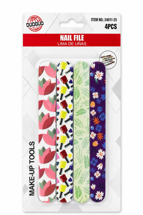 Set 4 pile de unghii profesionale cu imprimeuri colorate [2]