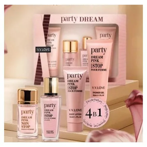 Set cadou parfum 4 piese ambalaj roz elegant pentru femei [3]