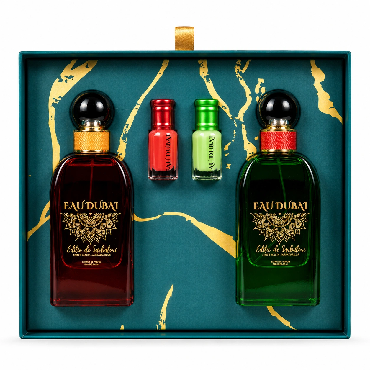Set Cadou Parfum Eau Dubai, El si Ea, 4 piese, 212 ml, Editie Sarbatori [2]