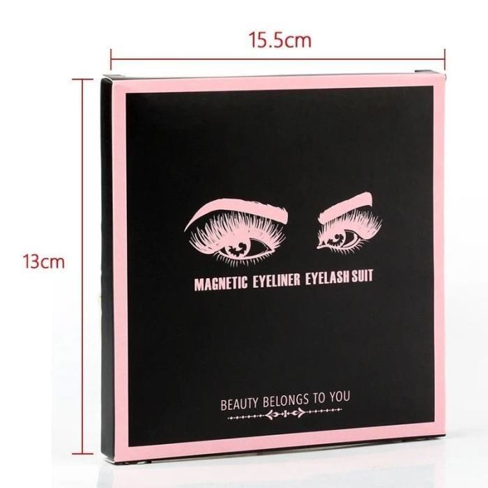 Set Gene False Magnetice – Aplicare Cu Eyeliner Magnetic, 3 Perechi în Set [4]