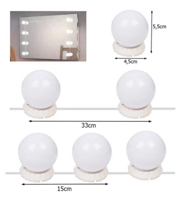Set Iluminare LED pentru Oglindă (Vanity Mirror Lights) [3]