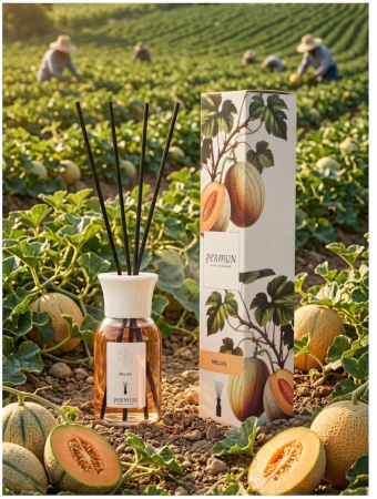 PARFUMURI DE CAMERA - Difuzor de Parfum cu Bețișoare PERMUN - Melon