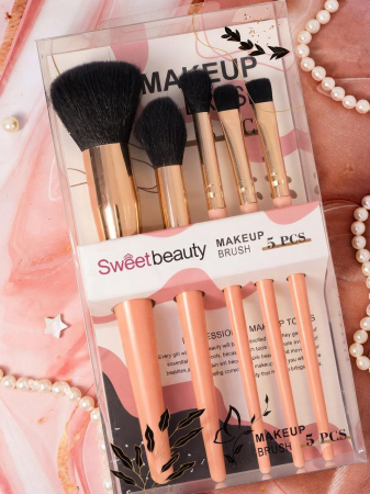 ACCESORII & MACHIAJ - Set 5 Pensule Machiaj Professional – Sweet Beauty