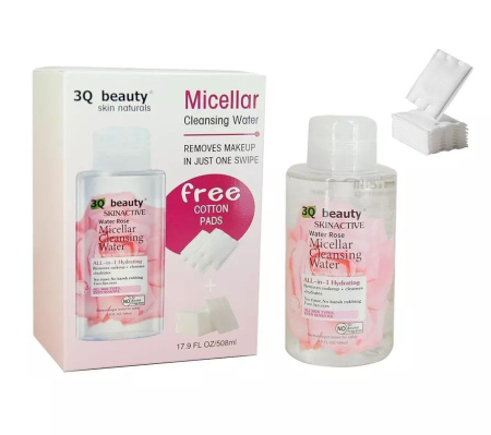 Apă Micelară 3Q Beauty 508 ml cu Dischete Cadou [1]