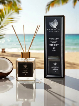 PARFUMURI DE CAMERA - Difuzor de Cameră cu Bambus Marvella - Coconut (120 ml)