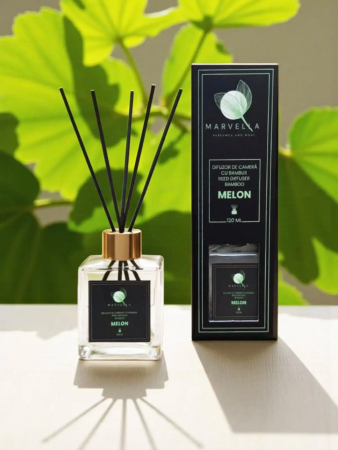 PARFUMURI DE CAMERA - Difuzor de Cameră cu Bambus Marvella - Melon (120 ml)
