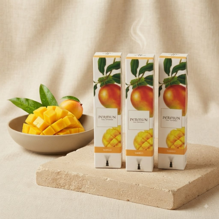 PARFUMURI DE CAMERA - Difuzor de Parfum cu Bețișoare PERMUN - Mango