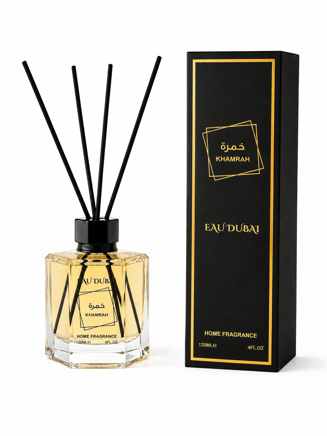 BEST SELLERS - Difuzor de parfum pentru cameră, Khamrah, Difuzor cu bețișoare, 120 ml