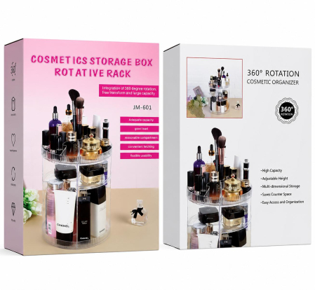 Organizator Cosmetic Rotativ 360° pe 2 Niveluri [1]