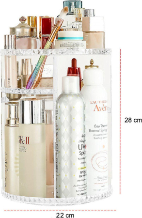 Organizator Cosmetic Rotativ 360° pe Etaje din Acril Transparent [1]