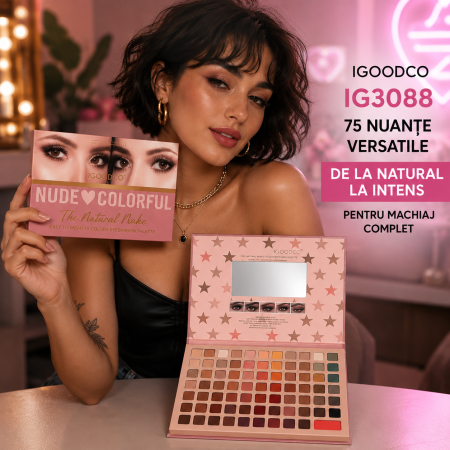 Paletă farduri IGOODCO 75 nuanțe versatile