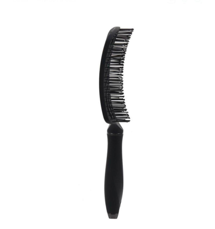 Perie Par Plata Patrata din Plastic Neagra Model Zigzag 26cm [2]