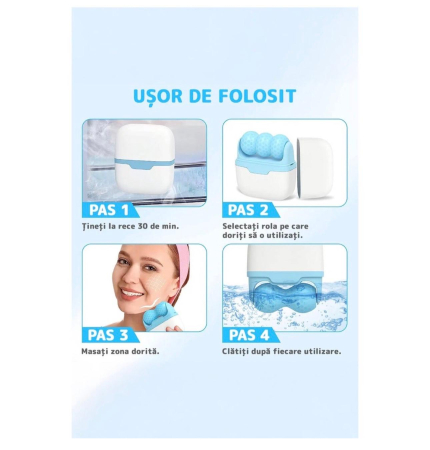 Rolă de Masaj Facial și Corporal cu Efect de Gheață (Ice Roller / Skin Gym) [1]