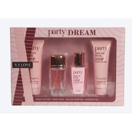 Set cadou parfum 4 piese ambalaj roz elegant pentru femei [1]