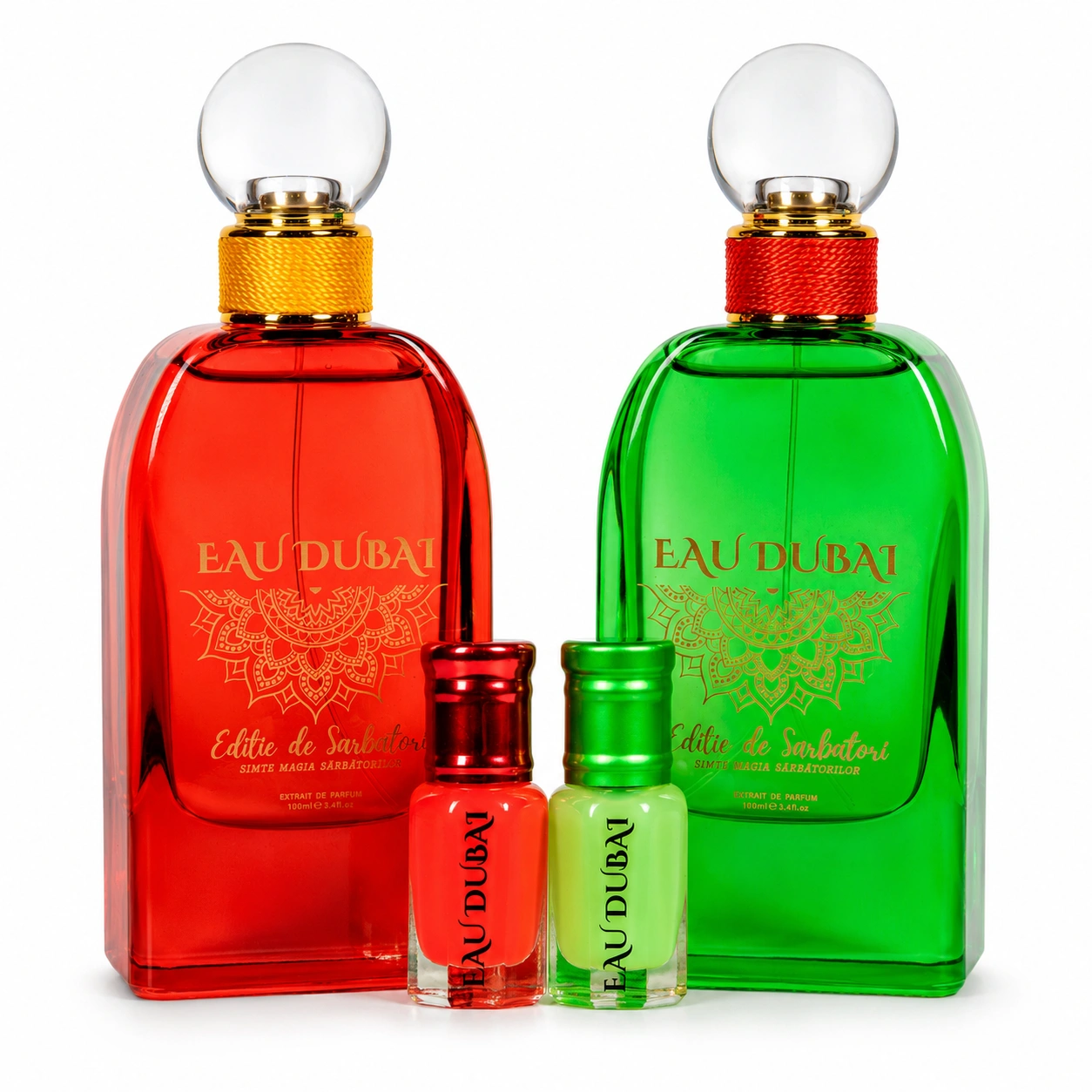 PACHETE - Set Cadou Parfum Eau Dubai, El si Ea, 4 piese, 212 ml, Editie Sarbatori