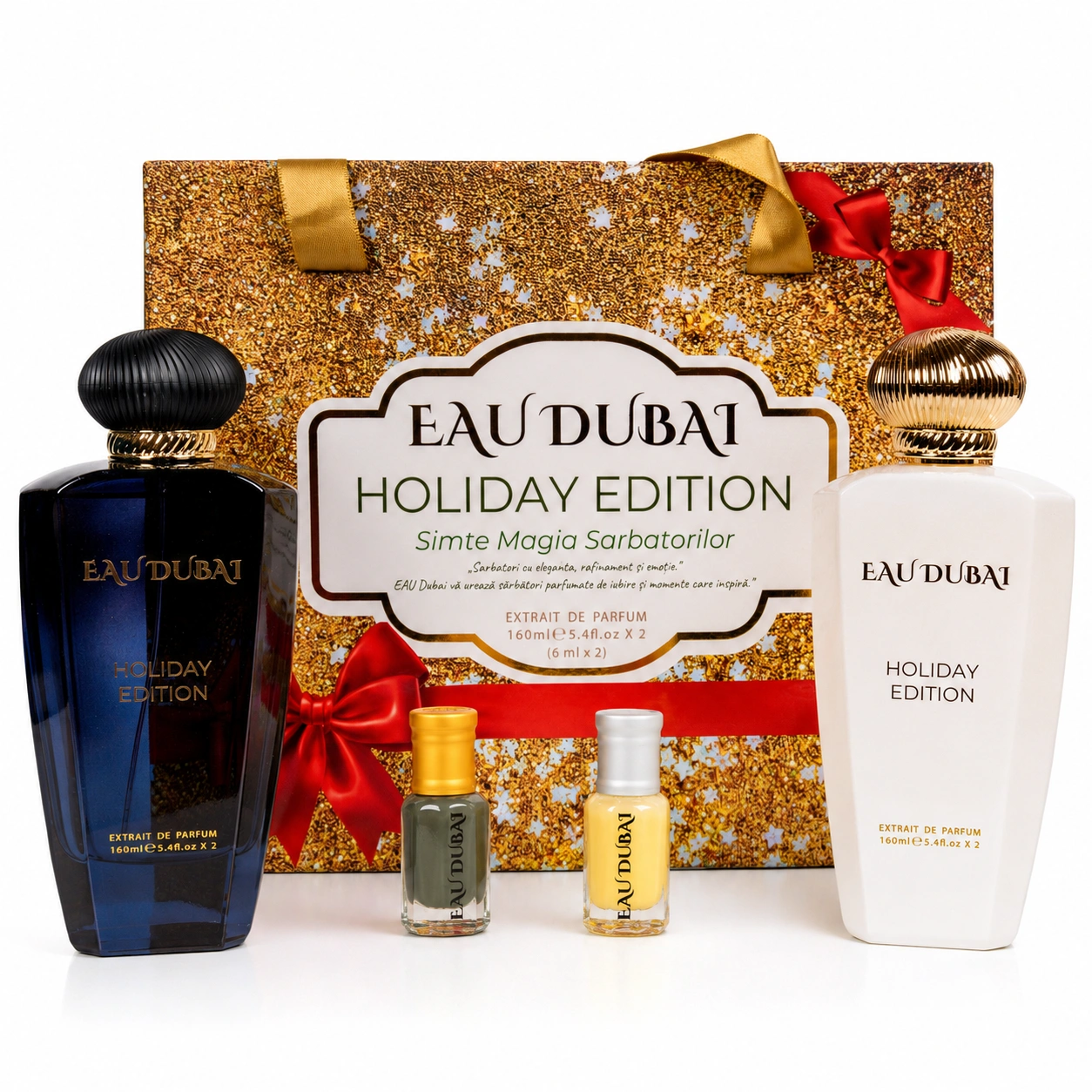 Set Cadou Parfum Eau Dubai Holiday Edition, 4 piese, Parfum EL si EA 160 ml, Ulei EL si EA 6 ml [3]
