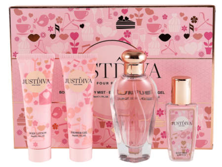 PACHETE - Set cadou parfum femei cu body mist, lotiune si gel de dus