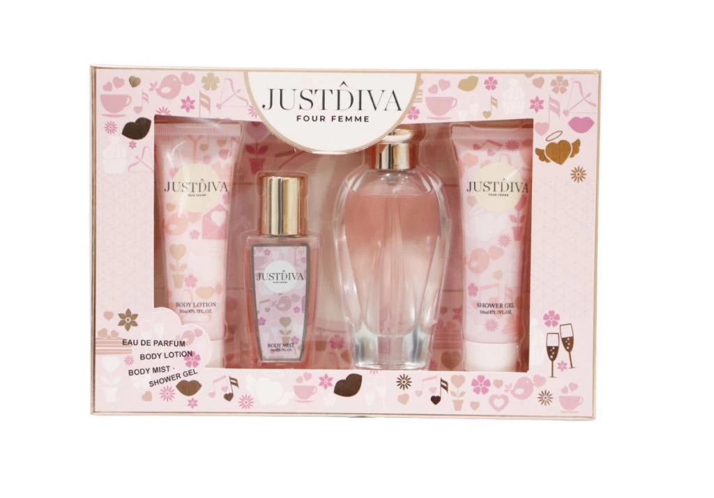 Set cadou parfum femei cu body mist, lotiune si gel de dus [1]