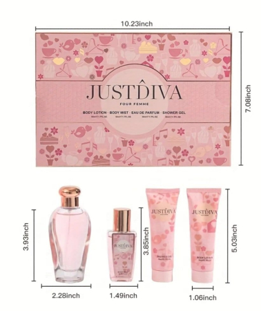 Set cadou parfum femei cu body mist, lotiune si gel de dus [3]