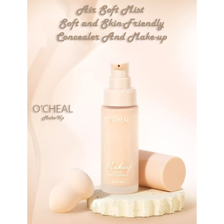 Set fond de ten lichid O’Cheal Air Soft Mist cu burețel