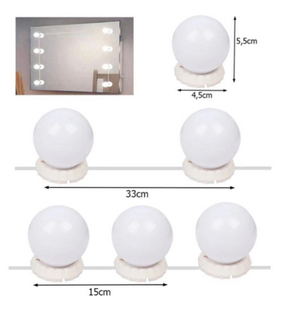 Set Iluminare LED pentru Oglindă (Vanity Mirror Lights) [2]