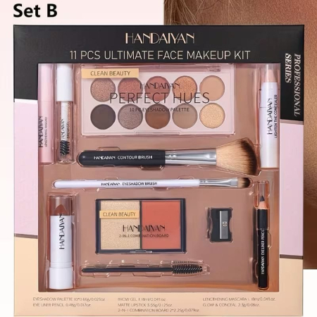 ACCESORII & MACHIAJ - Set machiaj complet pentru look perfect SET B