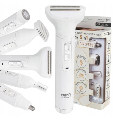 BEAUTY & CARE - Set Multifuncțional pentru Îndepărtarea Părului 5 în 1 Camry Premium