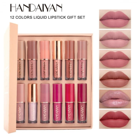 BEAUTY & CARE - Set rujuri lichide Handaiyan -12 culori colectie