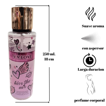 Spray de Corp Parfumat V.V. Love – Kiss the Air, 250 ml [2]