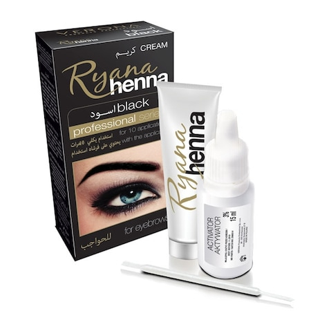 GENE & SPRANCENE - Vopsea cremă pentru sprâncene Henna negru