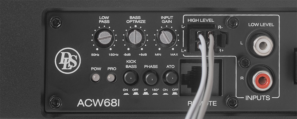 Subwoofer auto activ DLS Reference ACW68i low-profile 6×8” 120W [6]