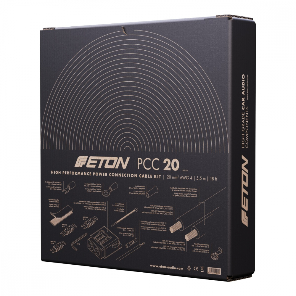 Kit cablu alimentare ETON ET-PCC20 20 mm 5,5 m OFC [5]