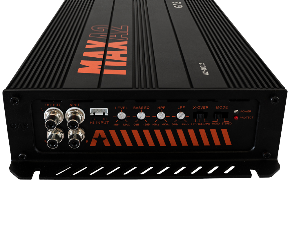 Amplificator auto GAS MAX A2-100.2 2 canale 2x 100W [3]