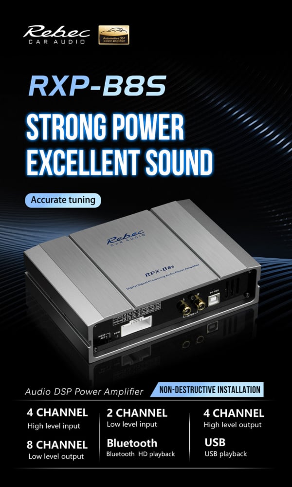 Amplificator Rebec R6S 4 canale 4x 65W cu DSP [6]