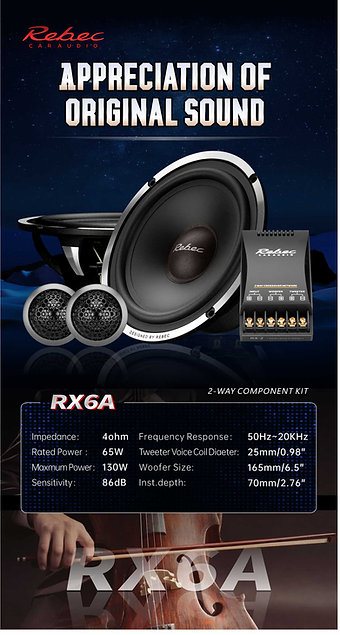 Set componente Rebec RX6P 16.5 cm 65W [5]