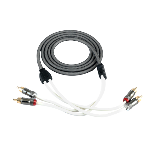Cabluri RCA - Cablu RCA Reiss Audio RS-GR02, 2 metri, tresa, conectori metalici