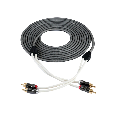 Cabluri RCA - Cablu RCA Reiss Audio RS-GR05, 5 metri, tresa, conectori metalici