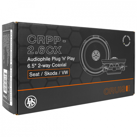 Set coaxiale DLS Cruise CRPP-2.6CX compatibil Seat Skoda VW 16.5 cm 90W [9]