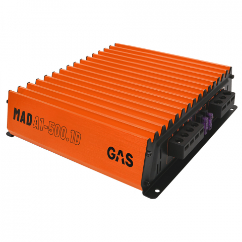 Amplificatoare auto - Amplificator auto GAS Audio Power MAD A1-500.1D monobloc 1x230W (4Ω) / 1x370W (2Ω) / 1x500W (1Ω) RMS