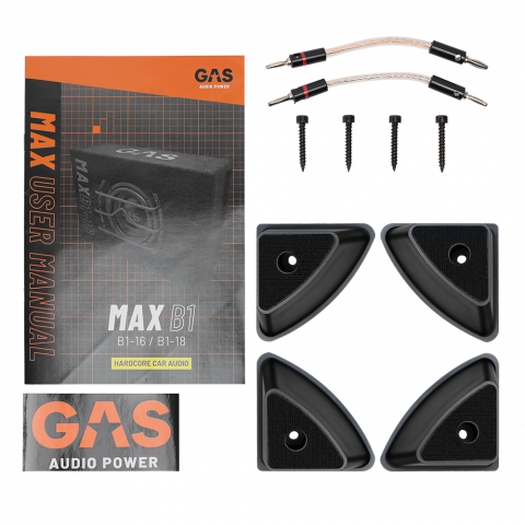 Subwoofer auto pasiv GAS MAX B1-18 500W cu incinta [5]