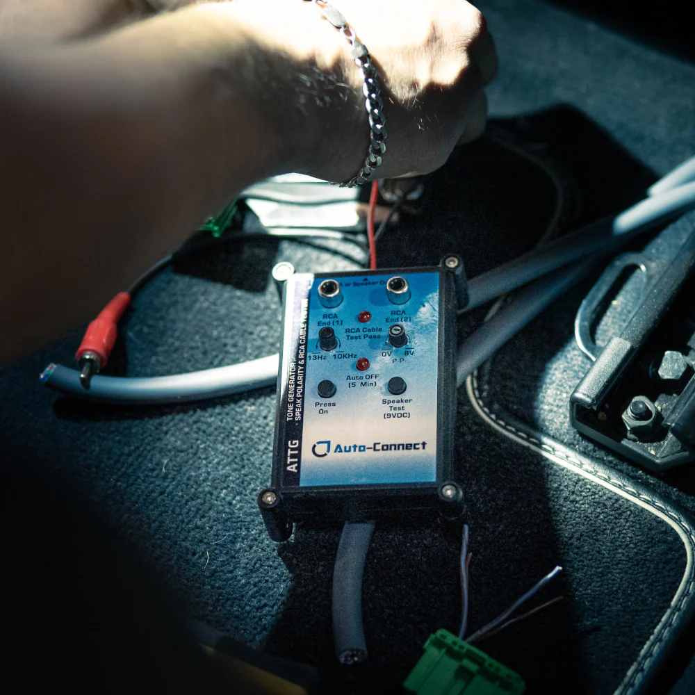 Generator de tonuri All-in-one Auto-Connect ATTG, tester de cablu RCA și tester de polaritate a difuzoarelor. [2]