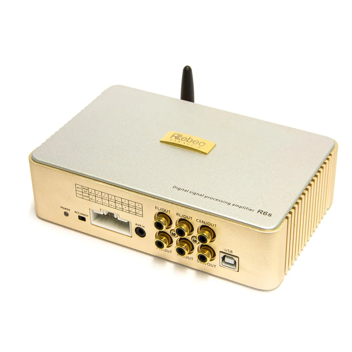 Amplificatoare auto - Amplificator Rebec R6S 4 canale 4x 65W cu DSP