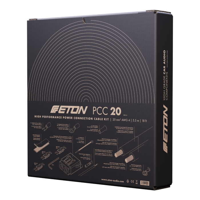 Kit cablu alimentare ETON ET-PCC20 20 mm 5,5 m OFC [6]