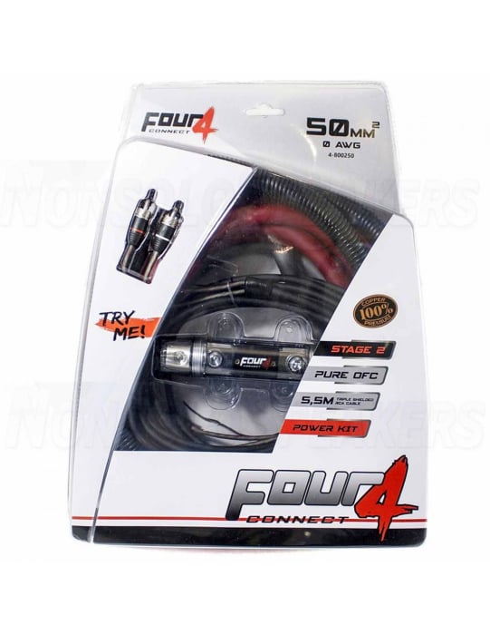 Kit de instalare amplificator Four Stage 2 50mm OFC [1]