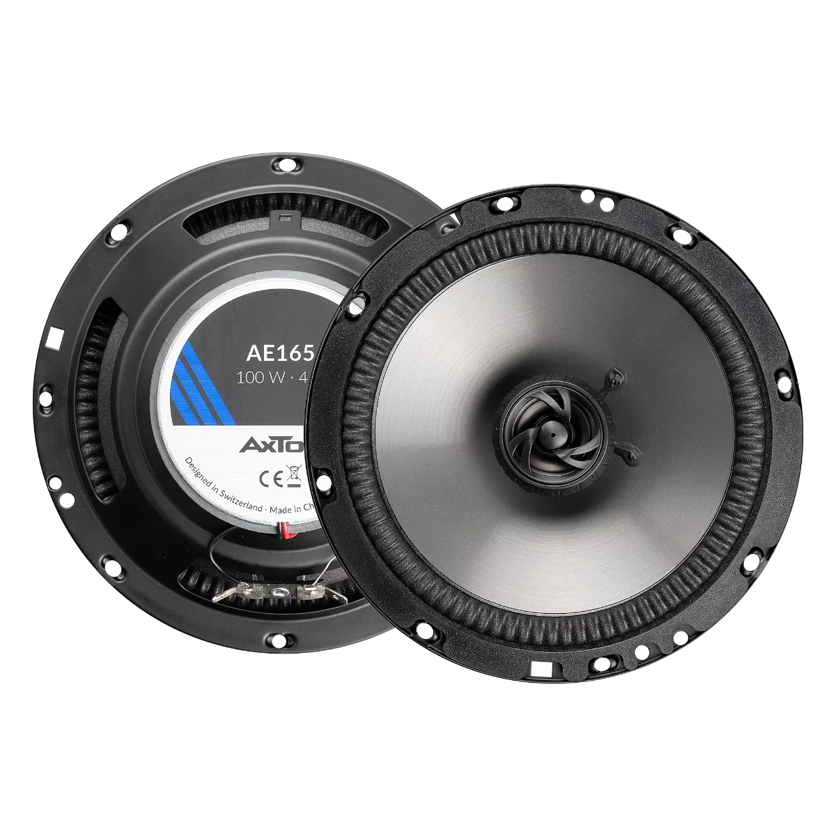 Set difuzoare auto coaxiale usi spate Dacia Lodgy 2012-2021 Axton AE165 16.5cm 100W cu inele si mufa adaptoare [2]
