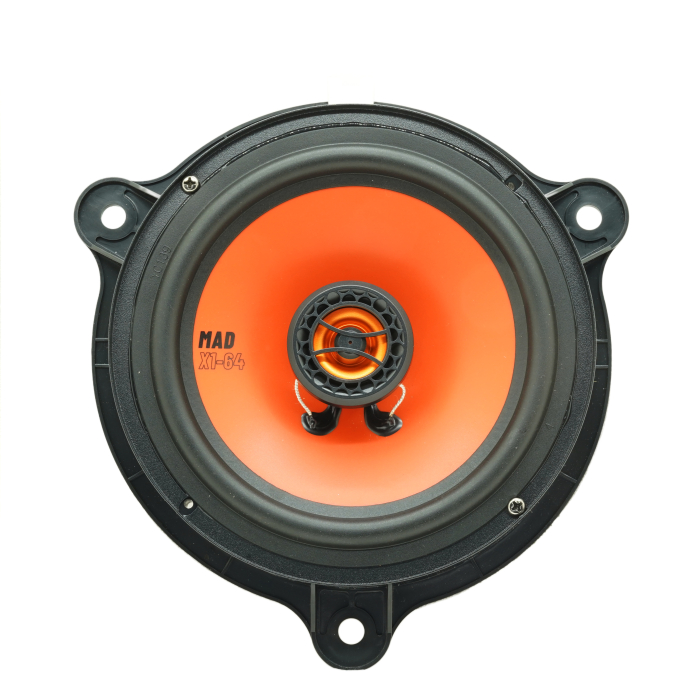 Set difuzoare auto coaxiale usi spate Dacia Duster 2018-prezent GAS MAD X1-64 16.5cm 70W cu inele si mufa adaptoare [2]