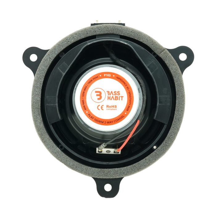 Set difuzoare auto coaxiale usi spate Mazda 3 2014 - 2019 Bass Habit P165 16.5cm 60W cu inele si mufa adaptoare [3]