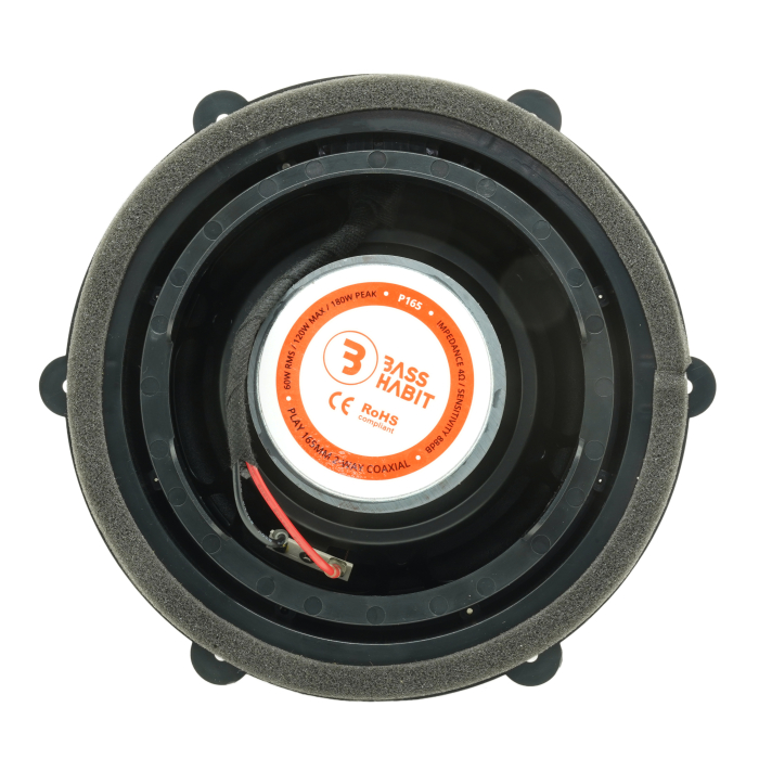 Set difuzoare auto coaxiale usi spate VW Passat B8 2014-2023 Bass Habit P165 16.5cm 60W cu inele si mufa adaptoare [3]