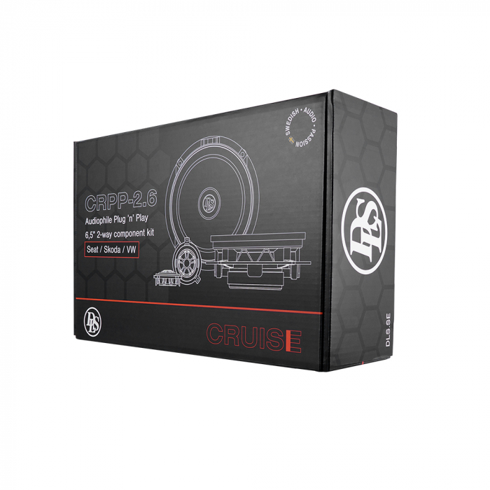 Set difuzoare auto componente DLS Cruise CRPP-2.6 compatibil Seat Skoda VW 16.5 cm 100W [9]