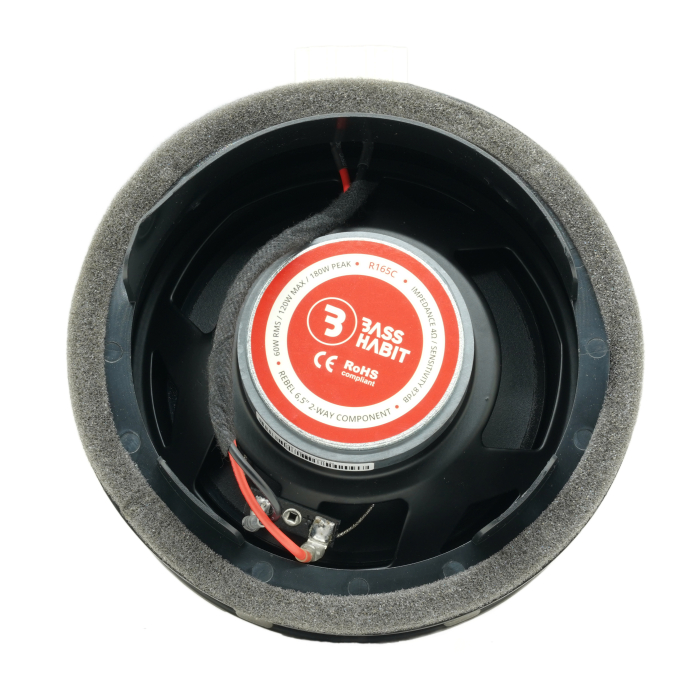 Set difuzoare auto componente usi fata VW Polo 2009-2024 Bass Habit R165C 16.5cm 60W cu inele si mufa adaptoare [3]